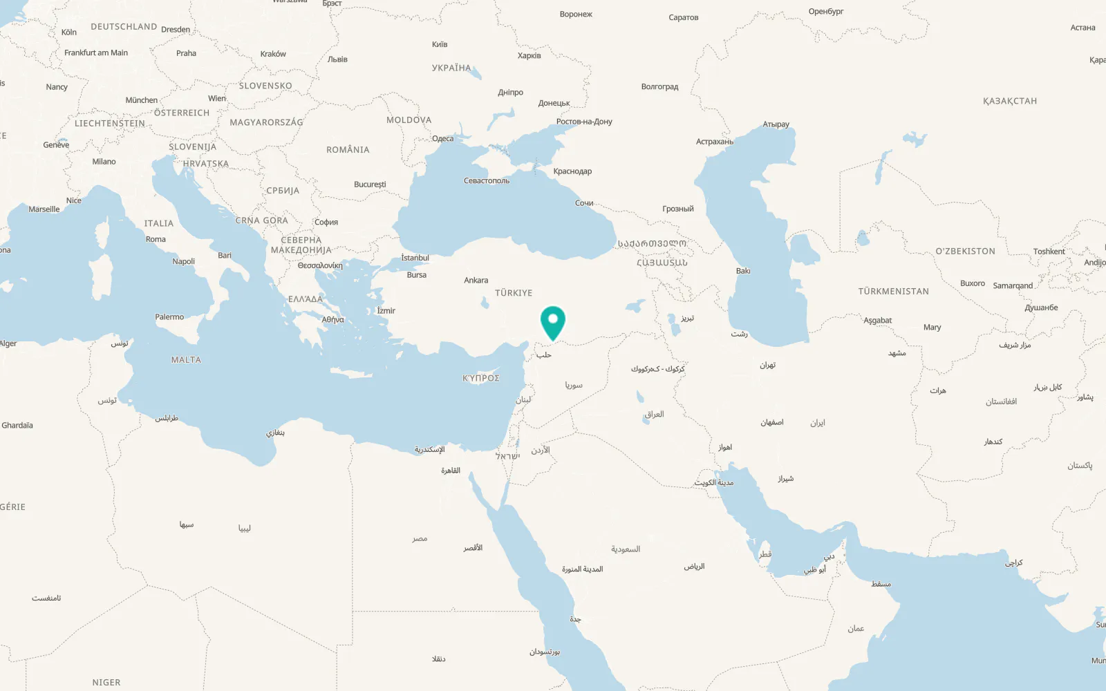 Map of Al Ghandūrah