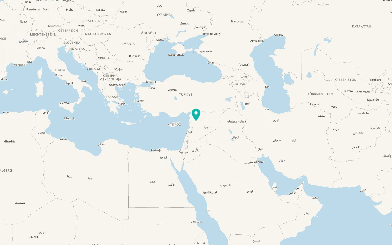Map of Al Ḩamrā’