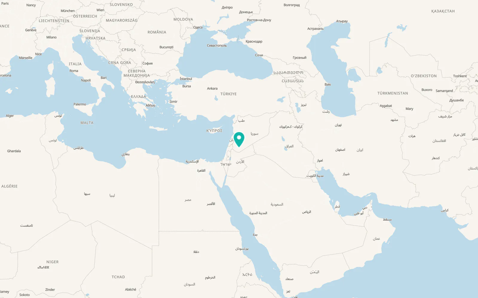 Map of Al Mushannaf
