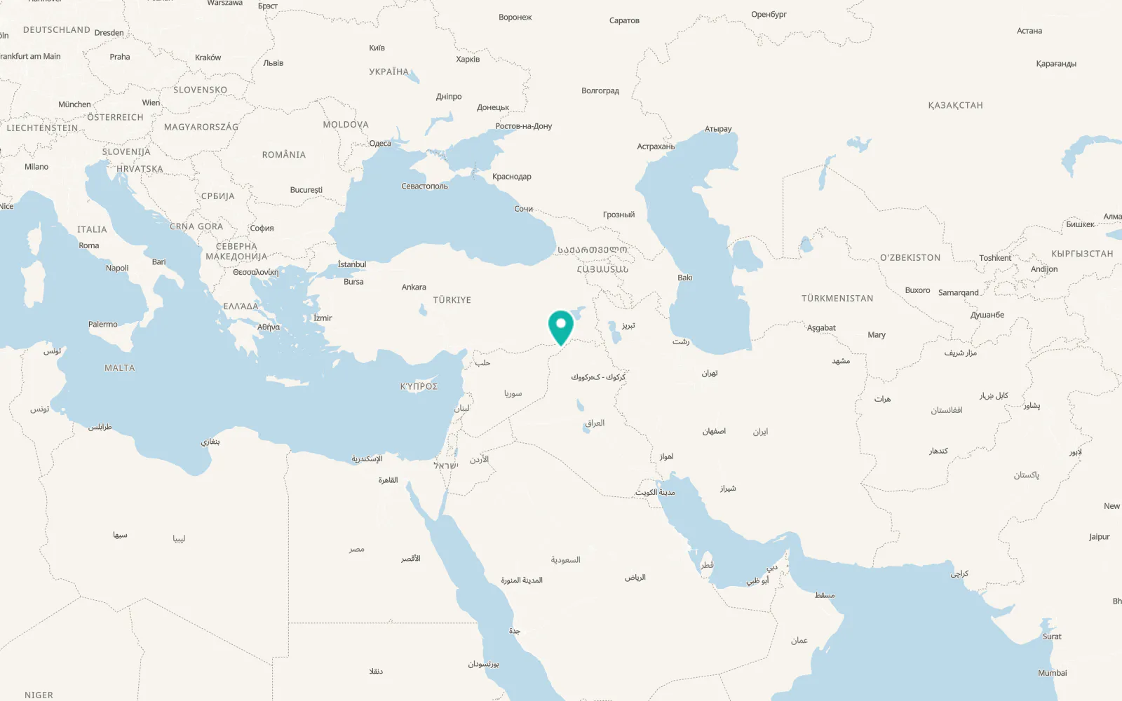 Map of Al Ya‘rubīyah