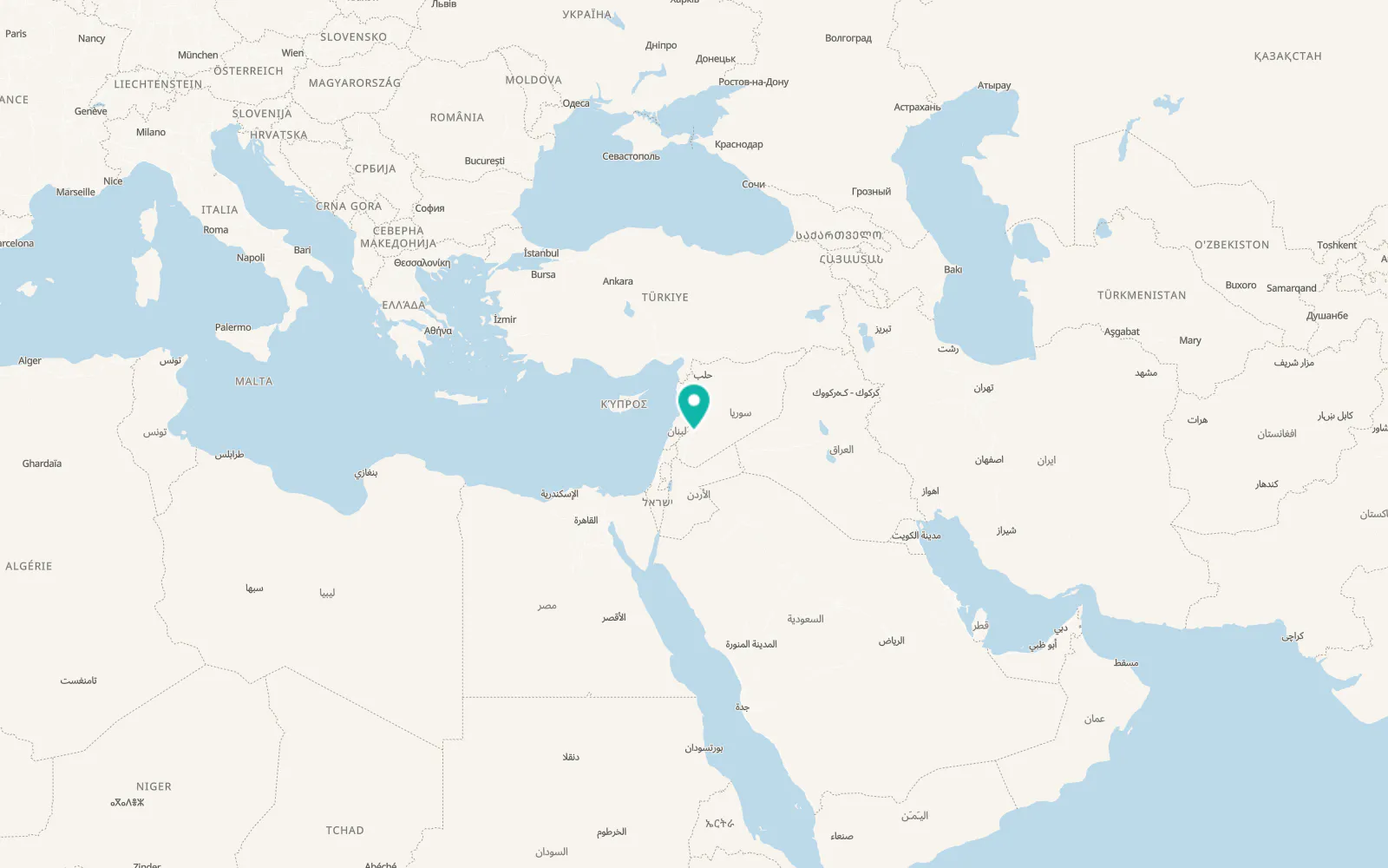 Map of Ar Ruḩaybah