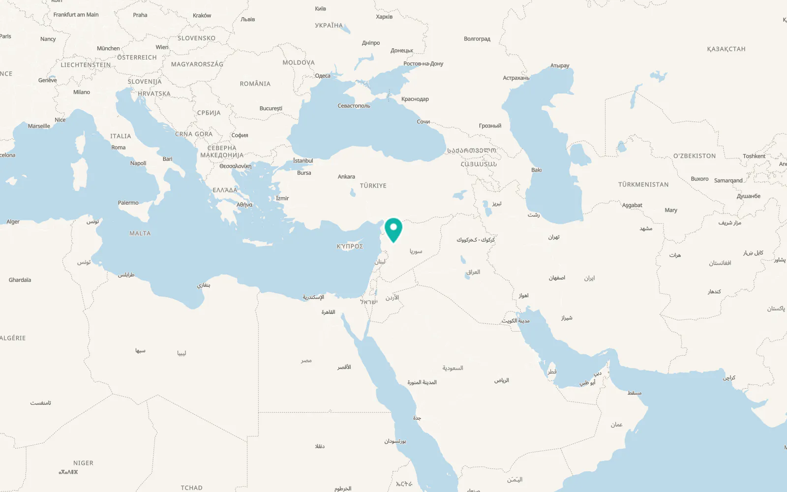 Map of As Salamīyah