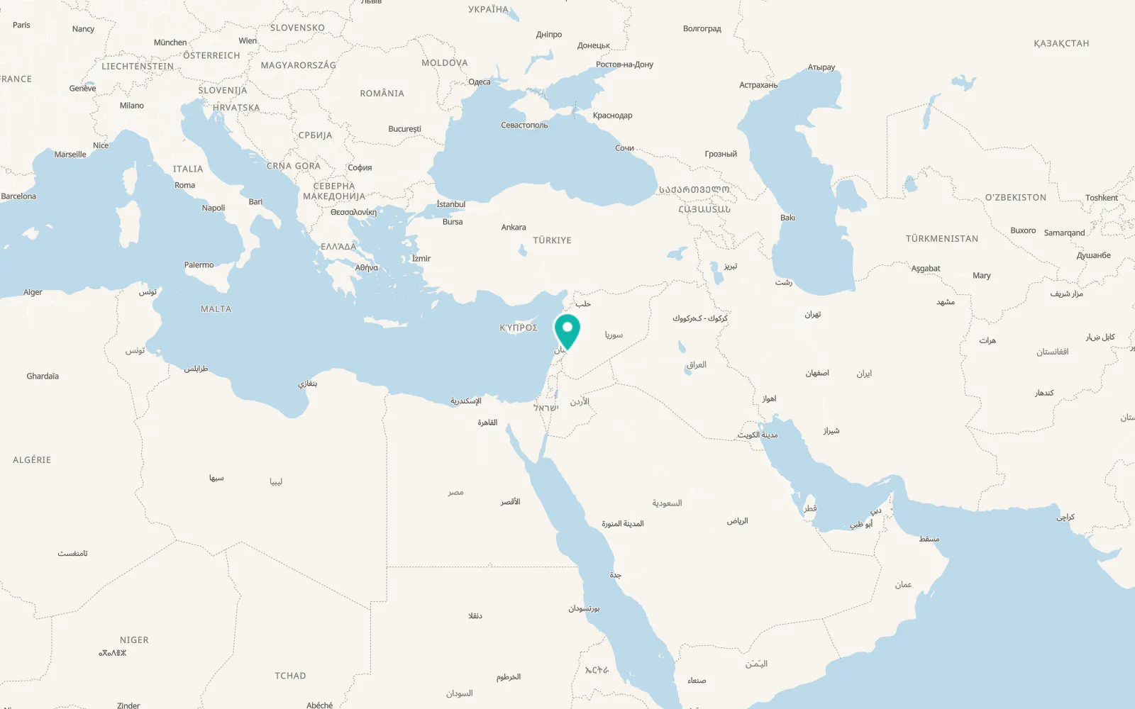 Map of ‘Ayn al Fījah