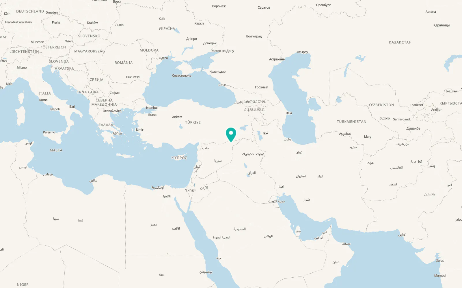 Map of Bi’r al Ḩulw al Wardīyah