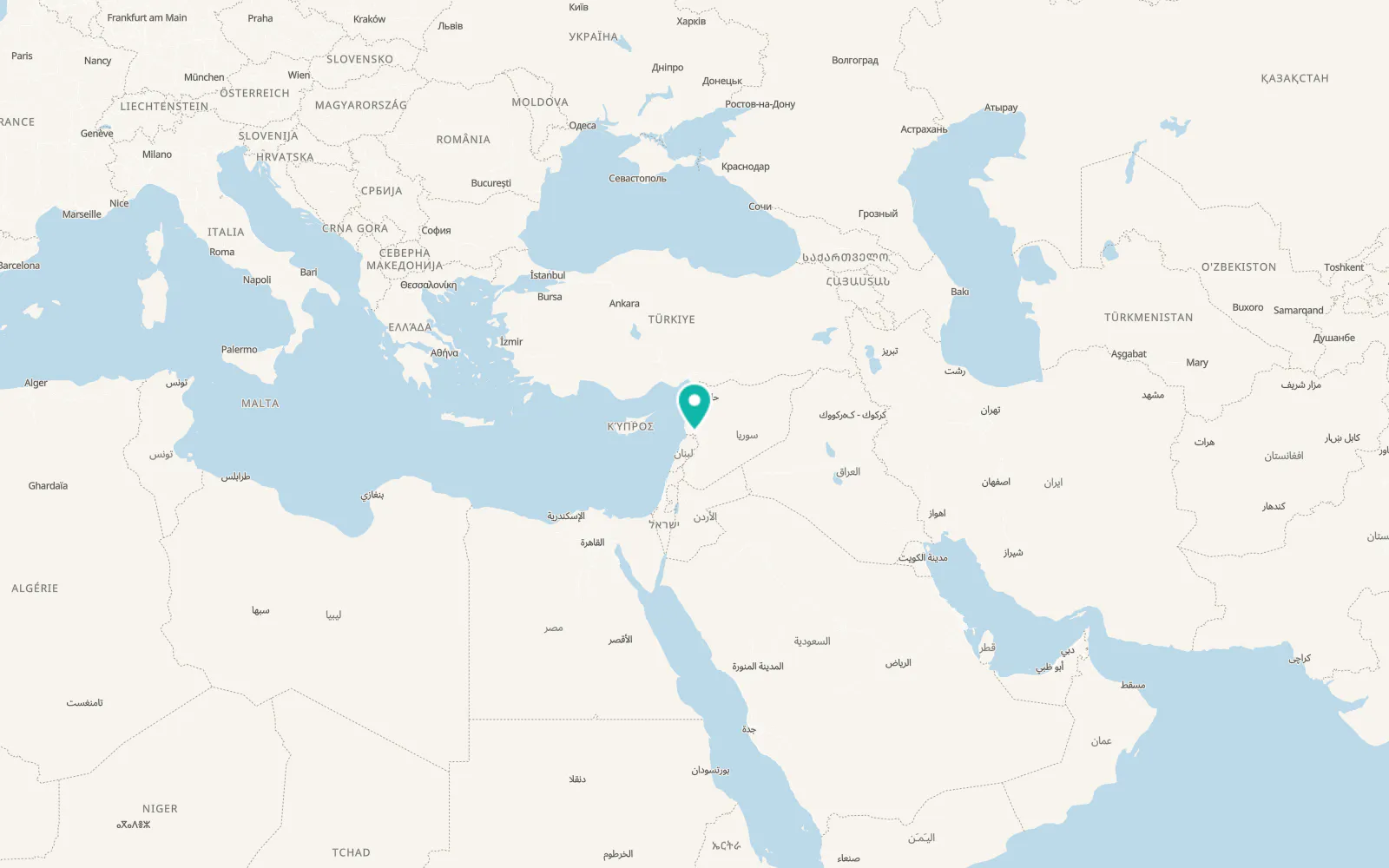 Map of Ḩadīdah