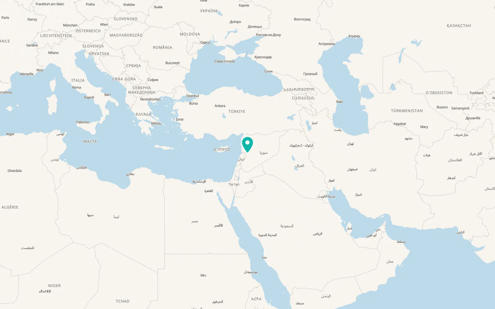 Map of Ḩisyā’
