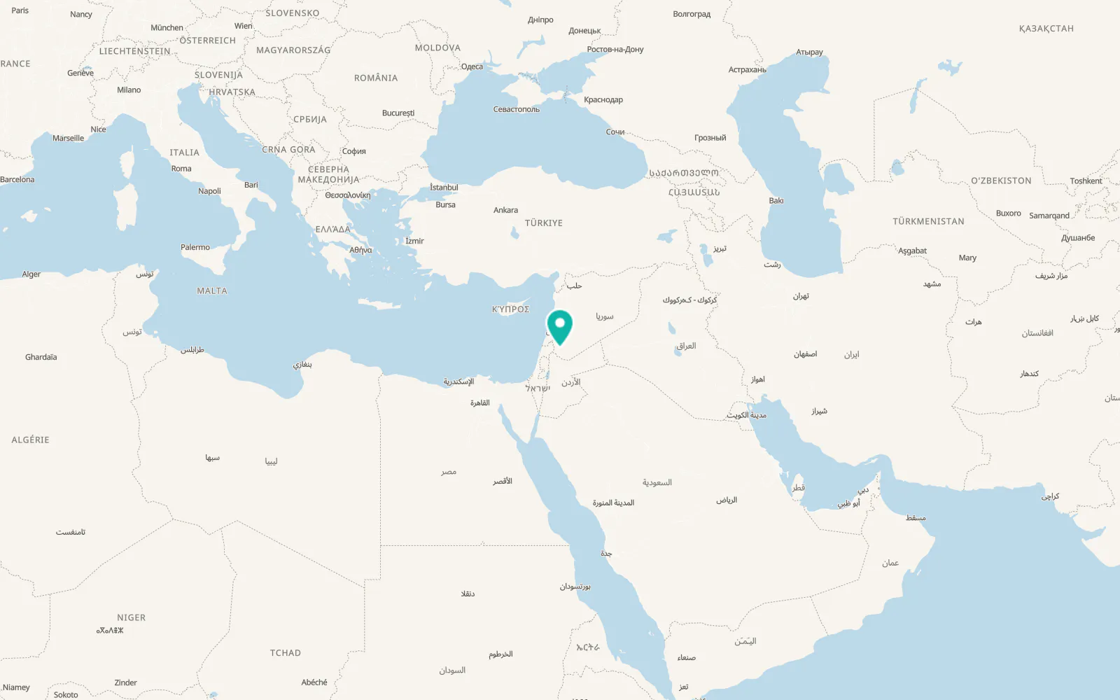 Map of Izra‘