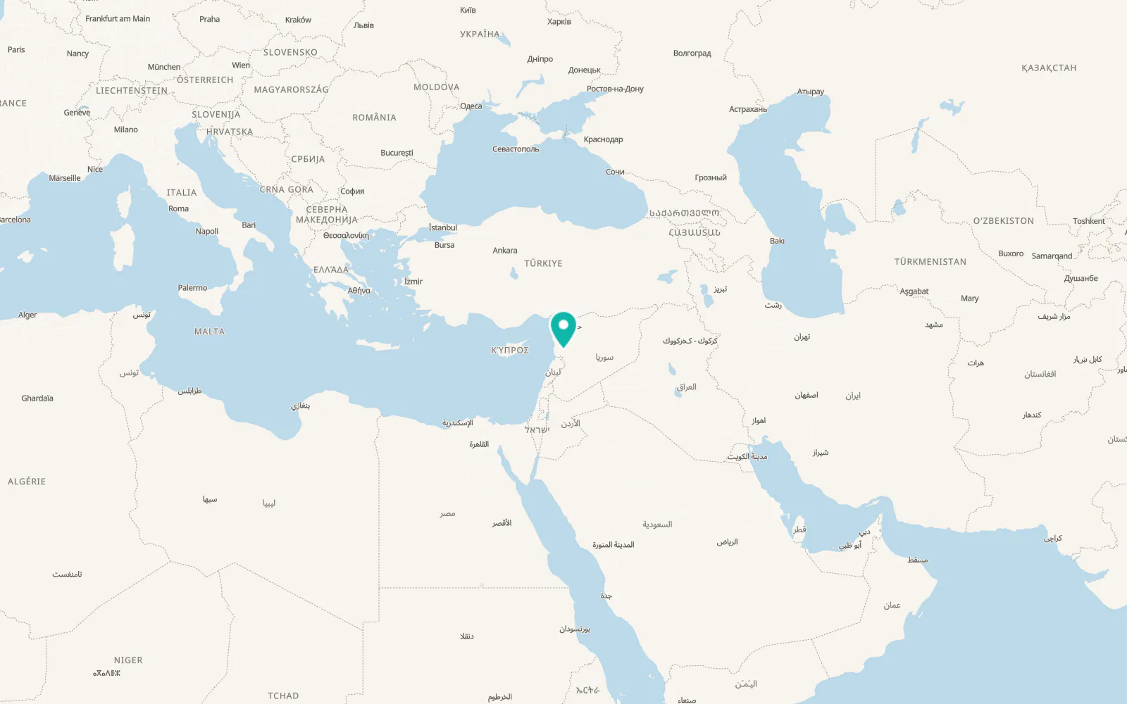 Map of Kafr Lāhā