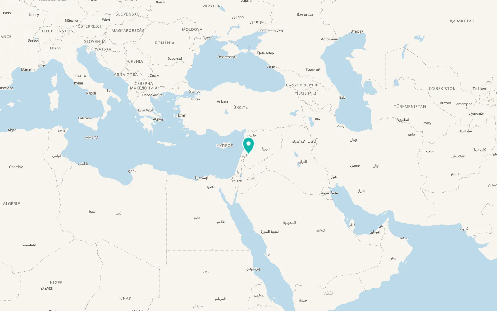 Map of Ma‘lūlā