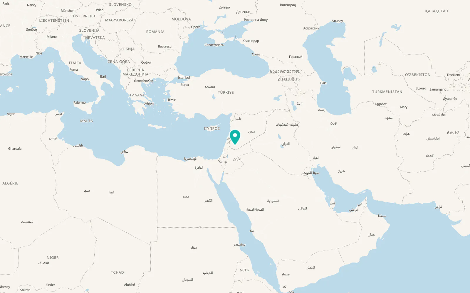 Map of Qanawāt