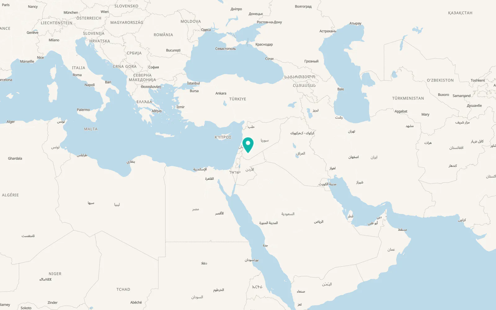 Map of Shaqqā