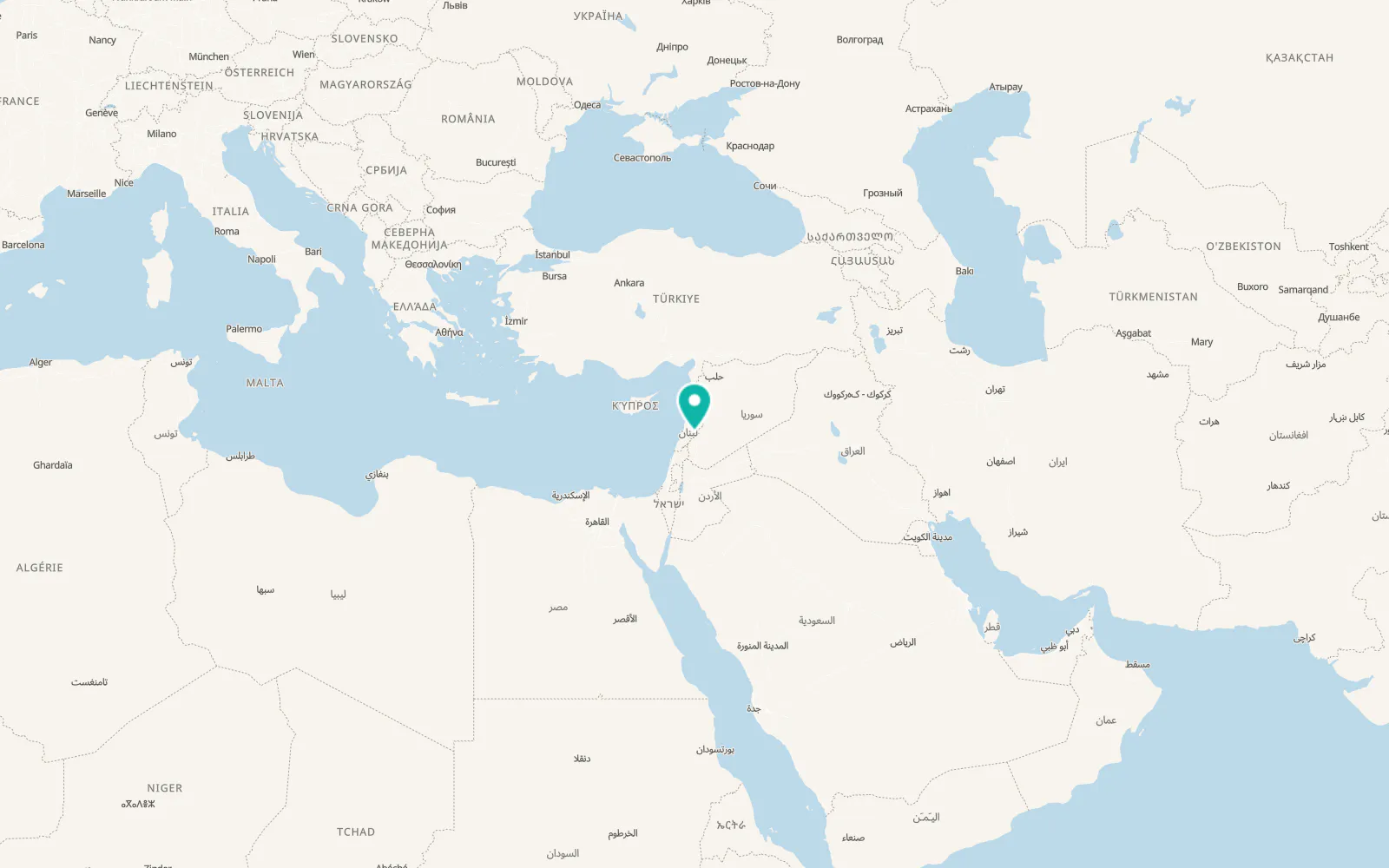 Map of Sirghāyā