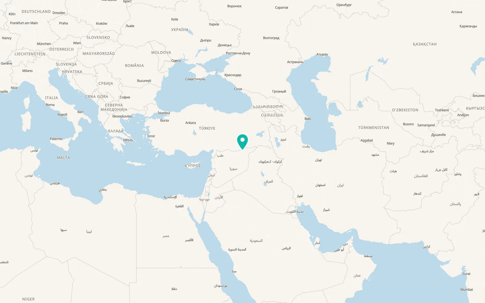 Map of Tall Tamr