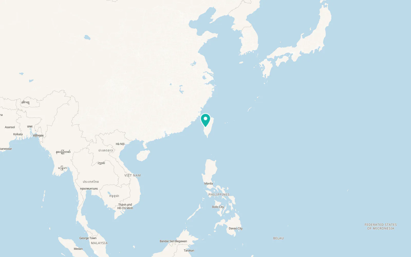 Map of Chiayi City