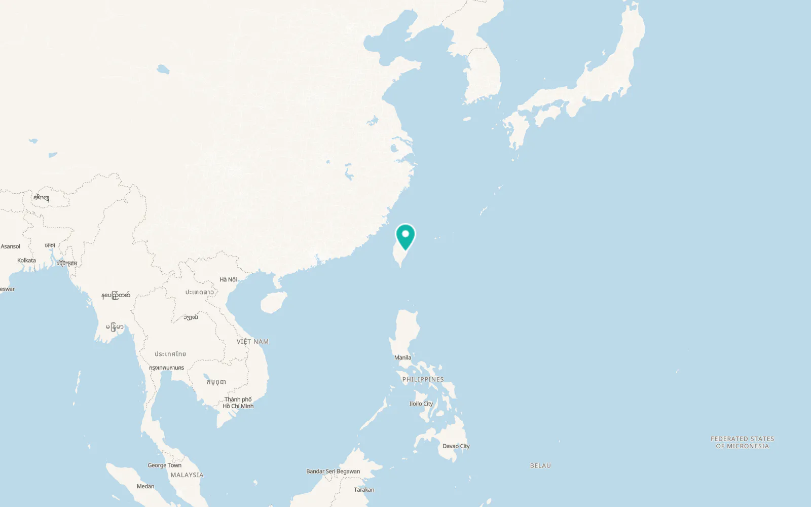 Map of Chishang