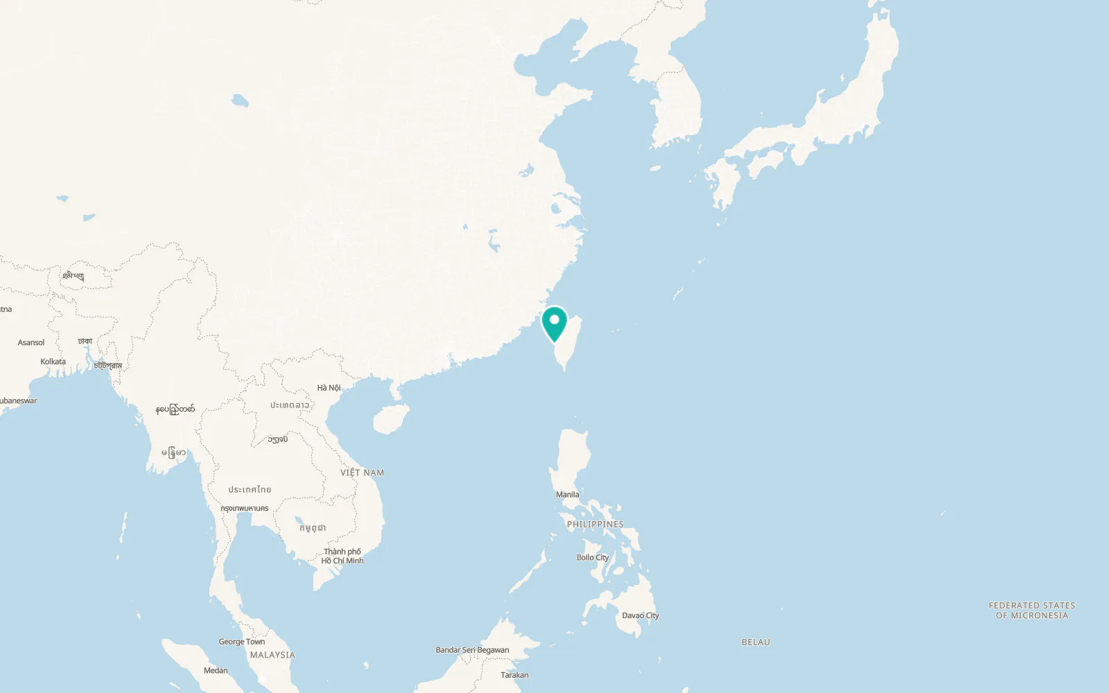 Map of Dongshi