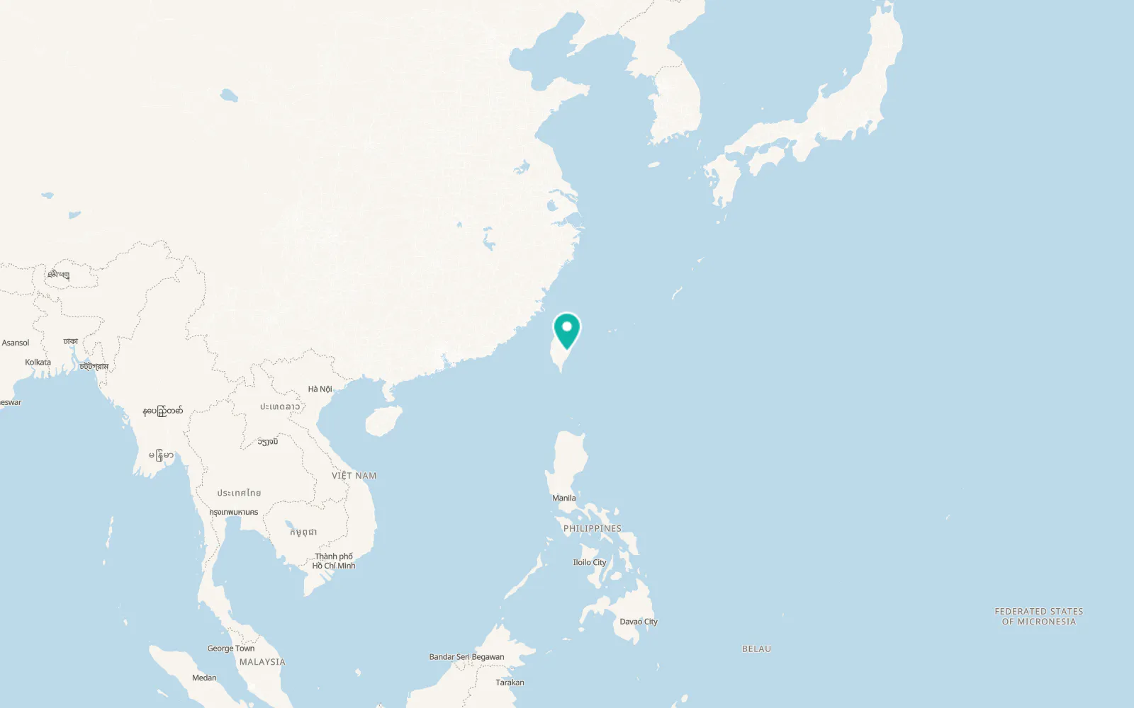 Map of Guanshan