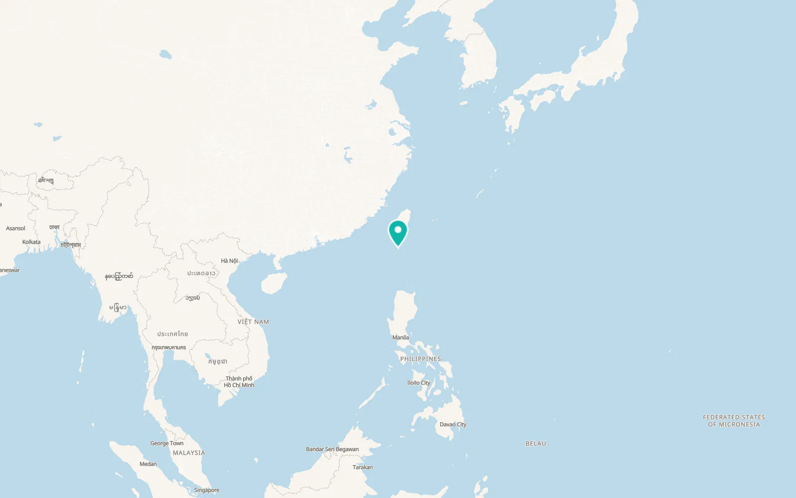 Map of Hengchun