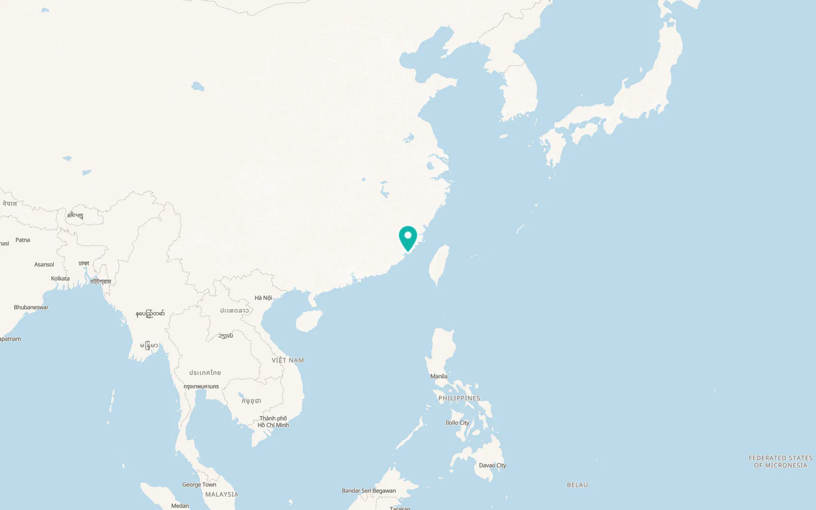 Map of Jincheng