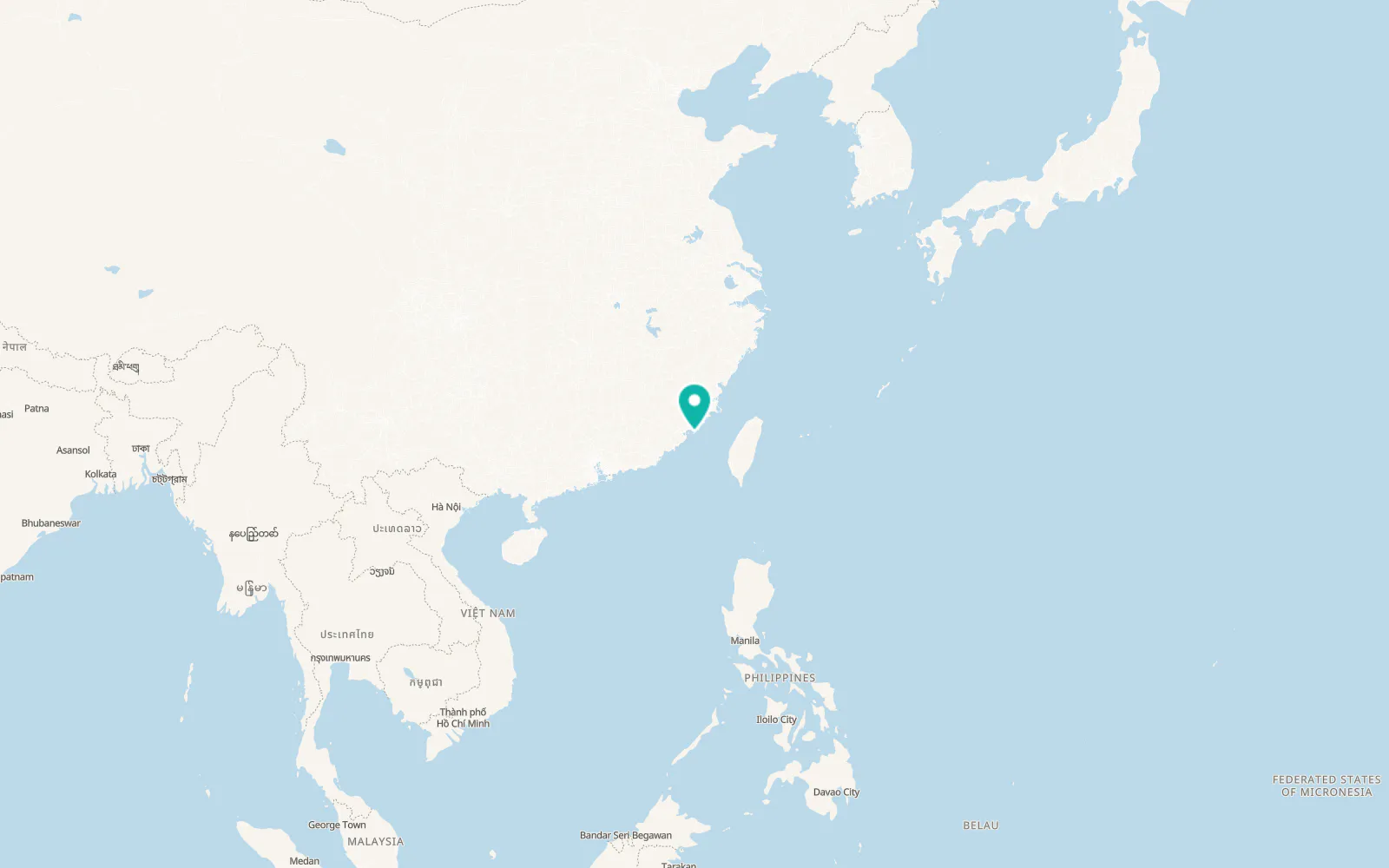 Map of Jinhu