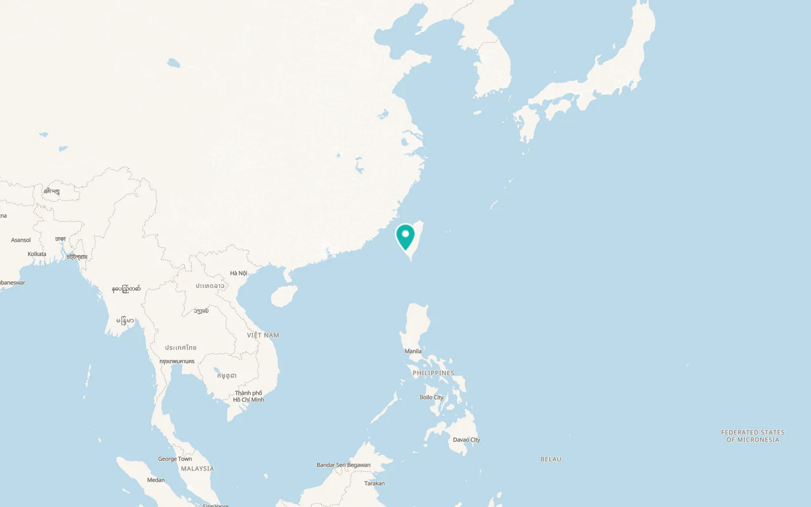 Map of Kaohsiung