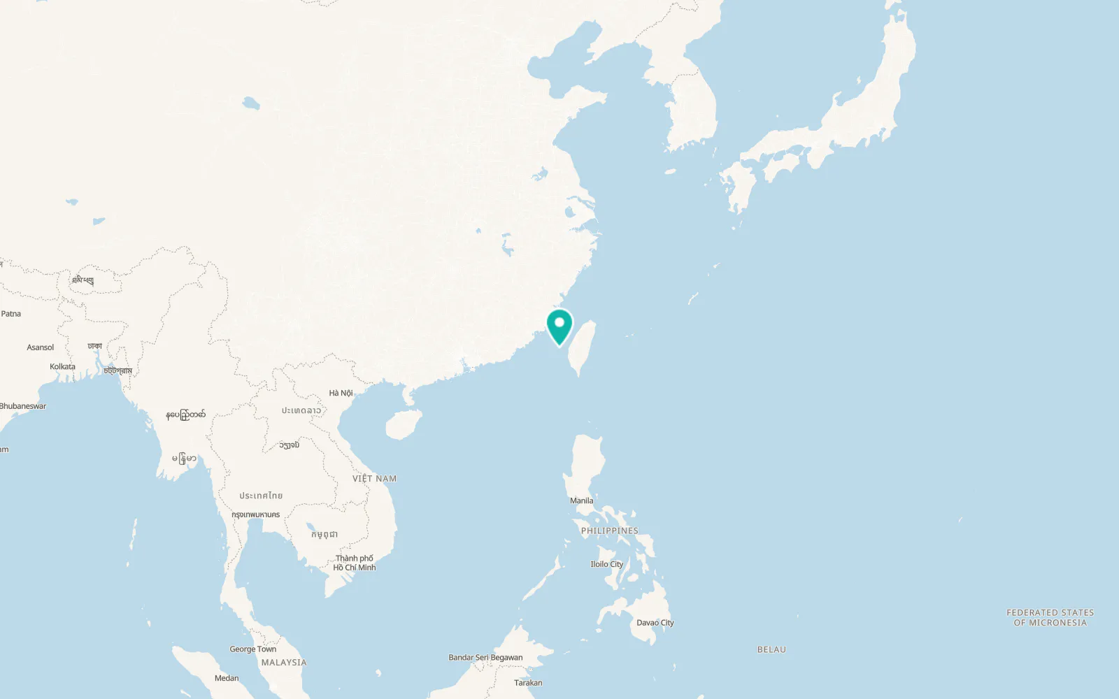 Map of Magong