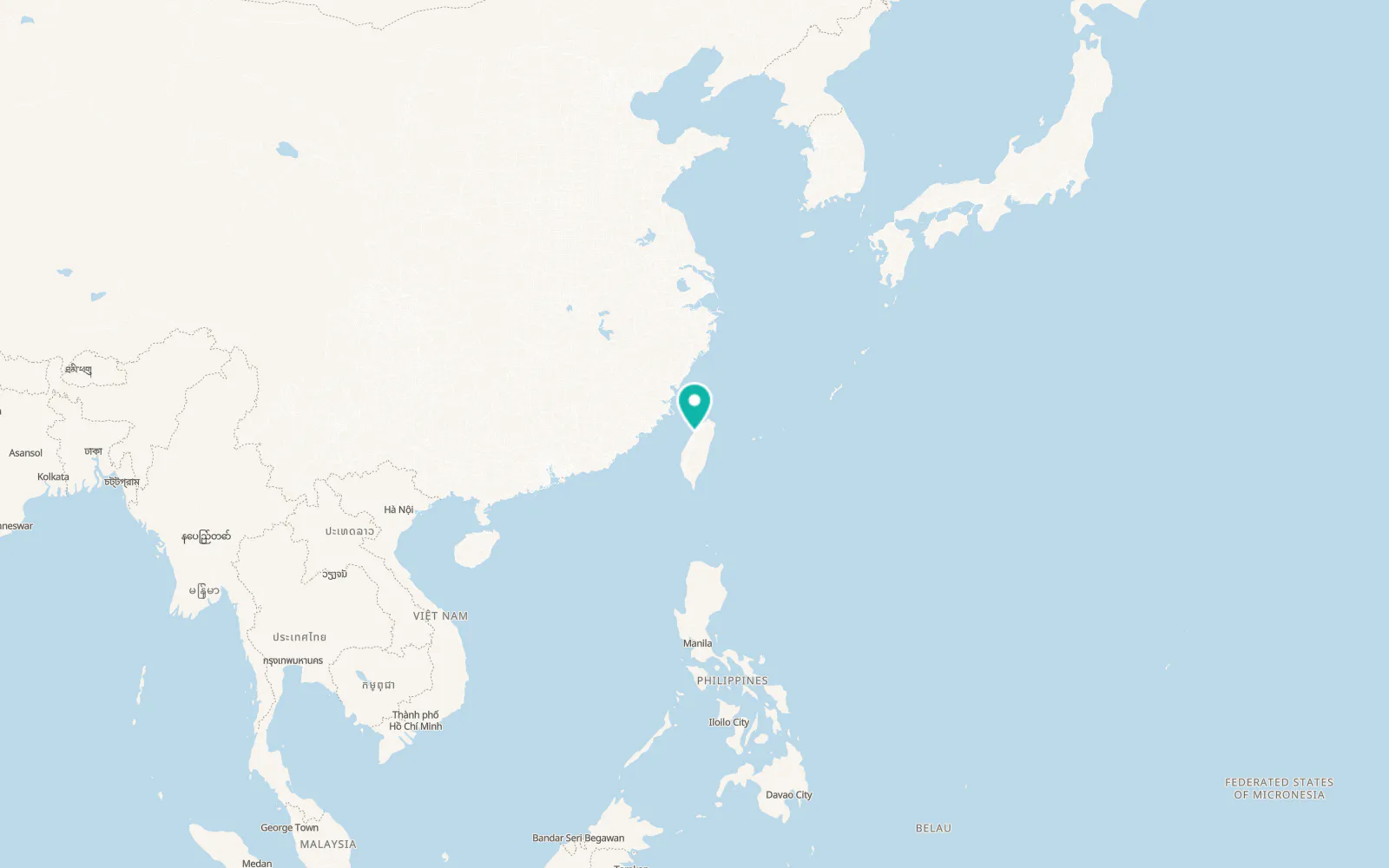 Map of Miaoli