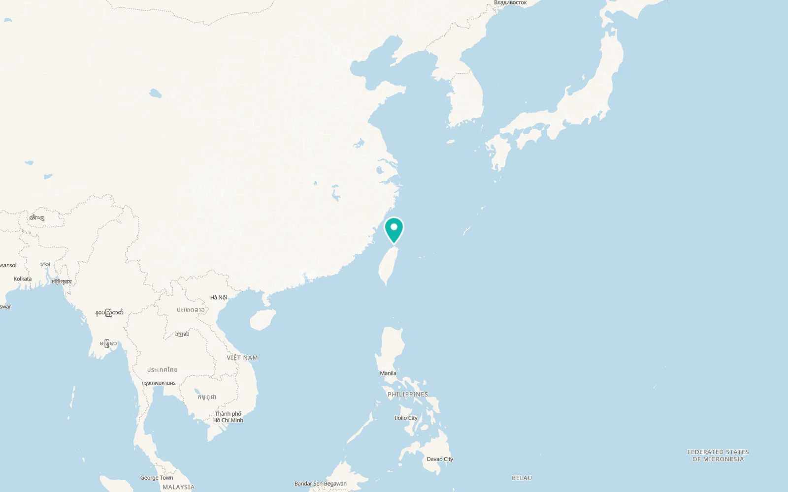 Map of Sanzhi