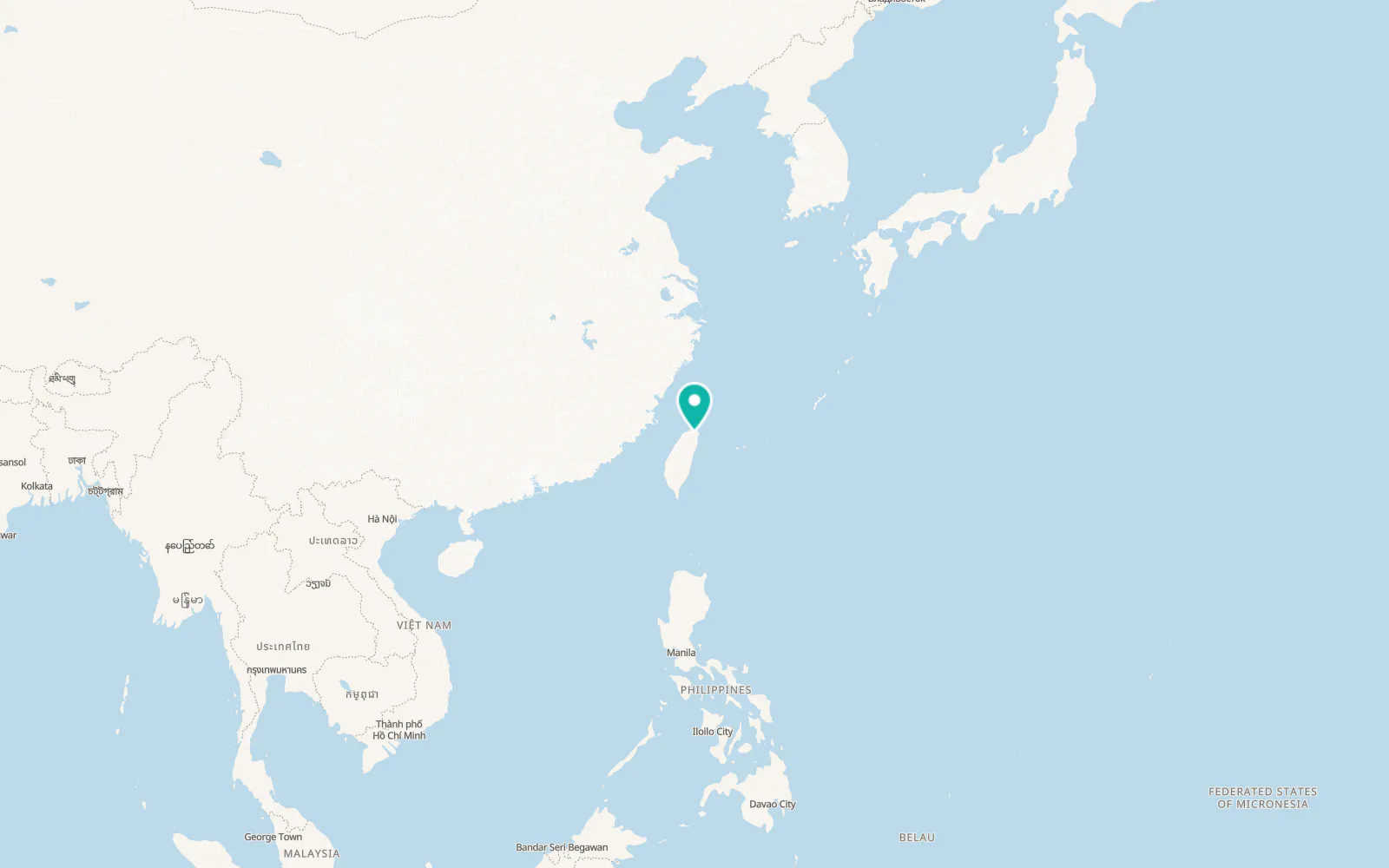 Map of Shiding