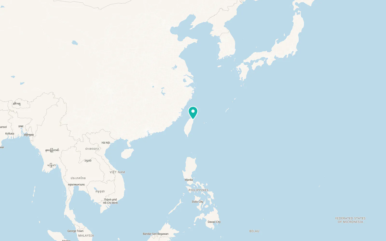 Map of Yilan