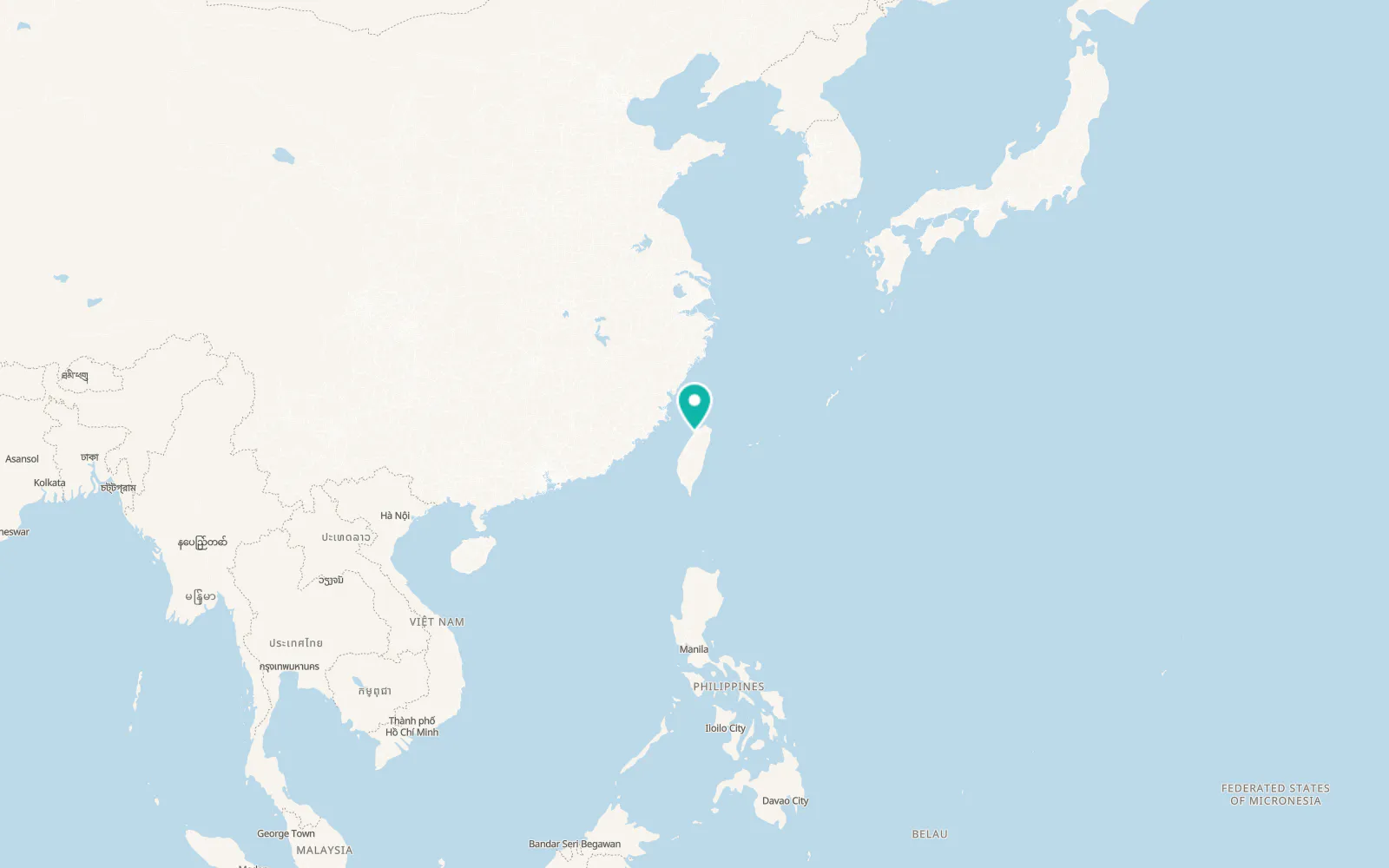 Map of Zhubei
