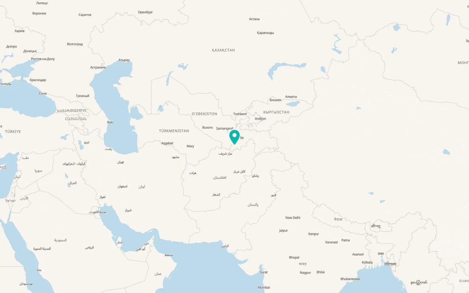 Map of 20-solagii Istiḳlolijati Toçikiston