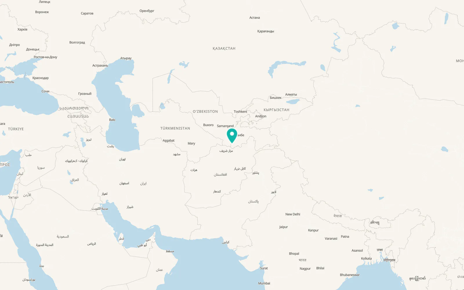 Map of Bahorí