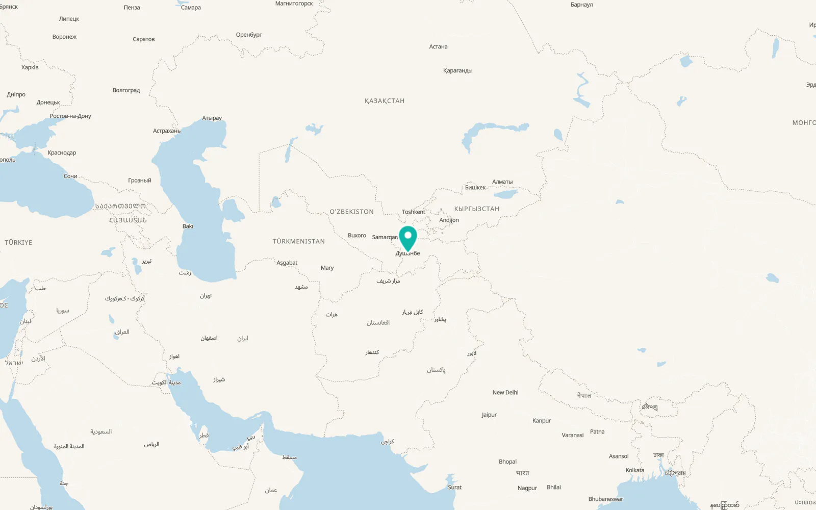 Map of Boshkengash