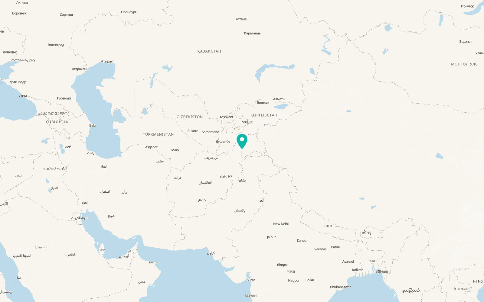 Map of Khorugh