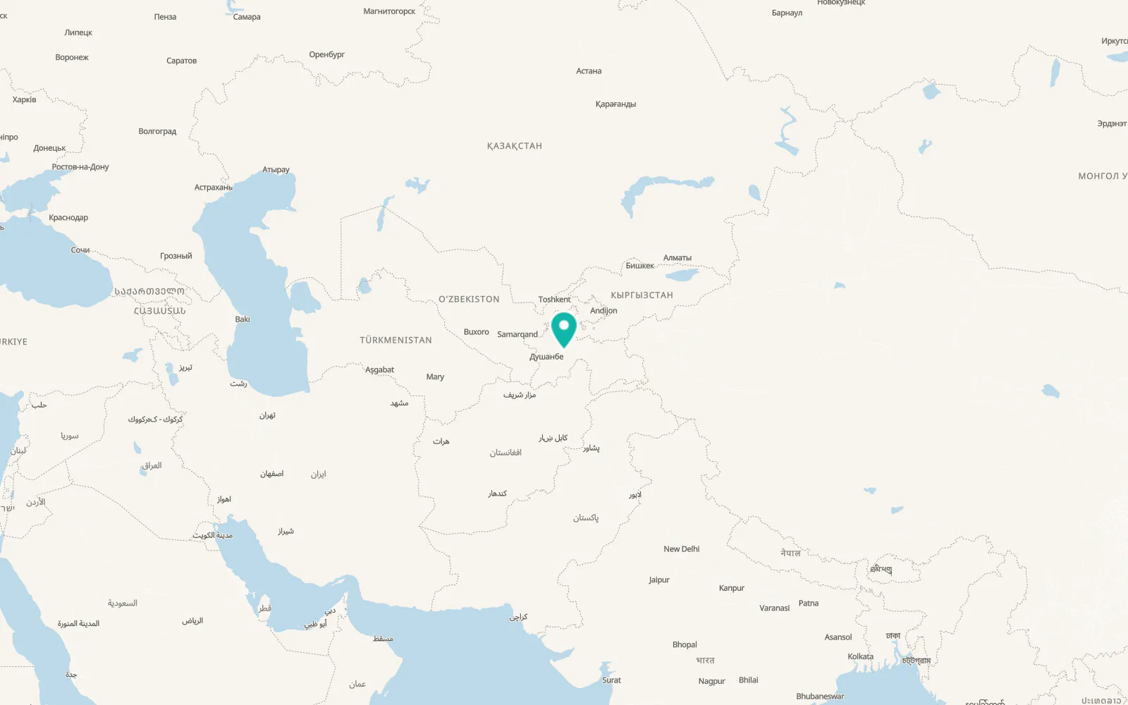 Map of Roghun