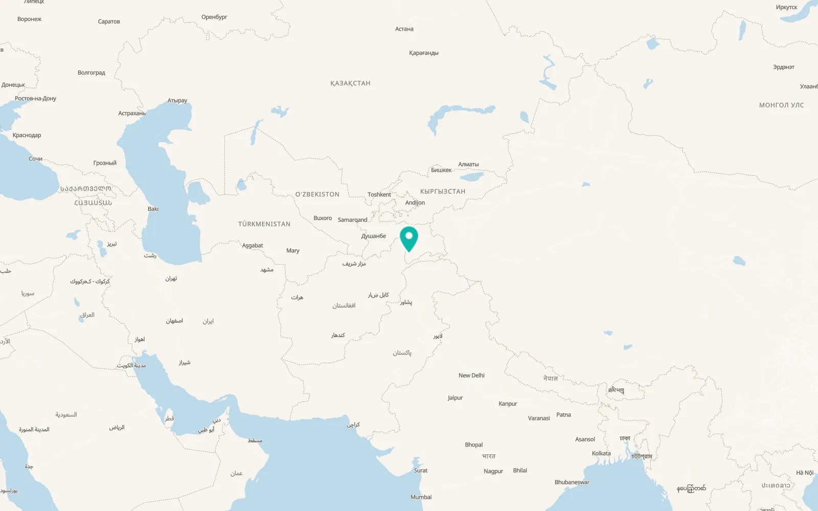 Map of Roshtqal’a
