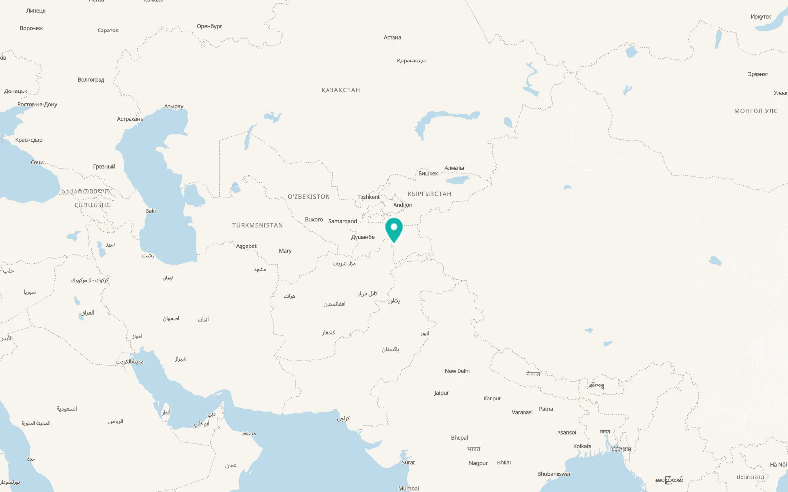 Map of Rŭshon