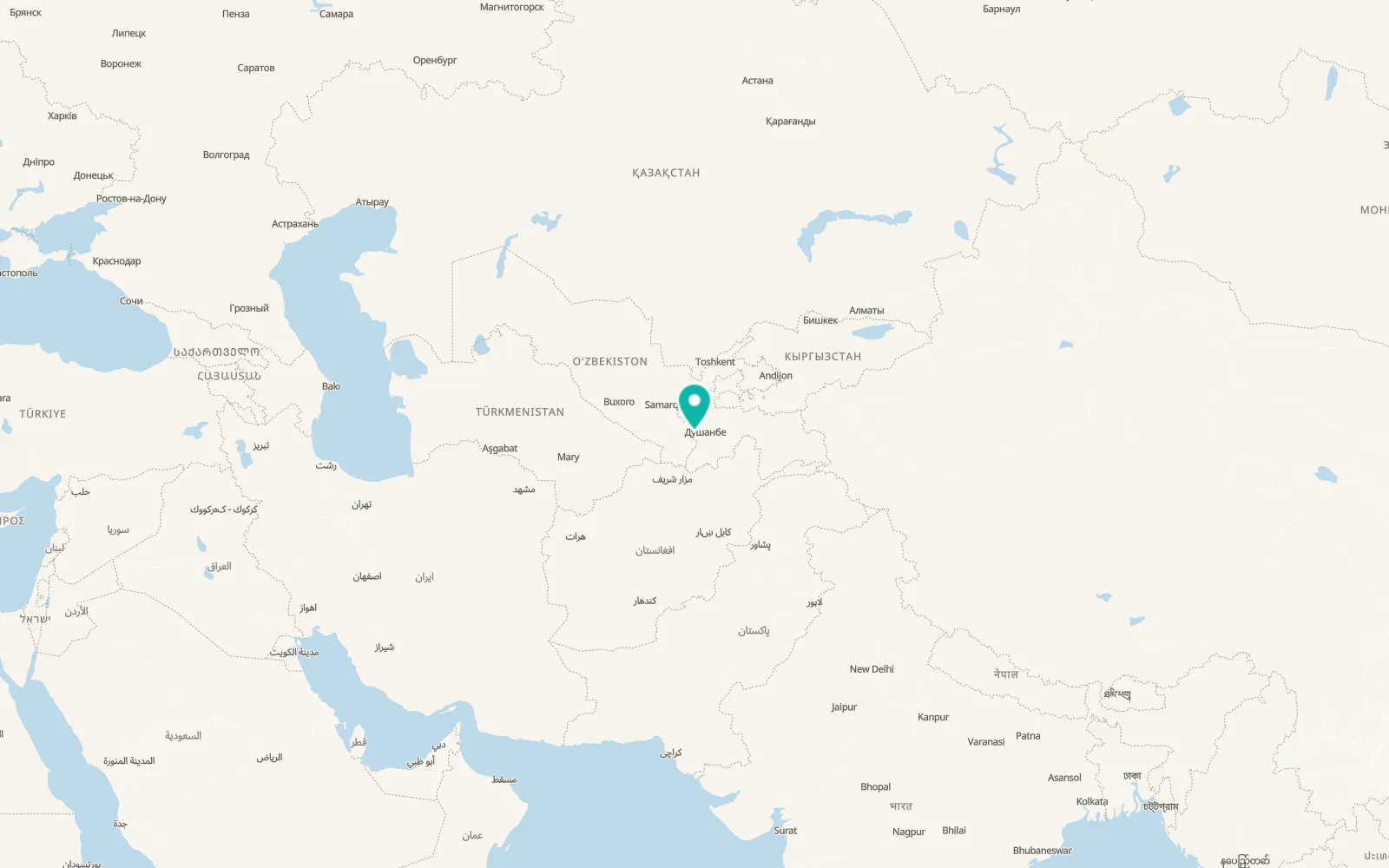 Map of Tursunzoda