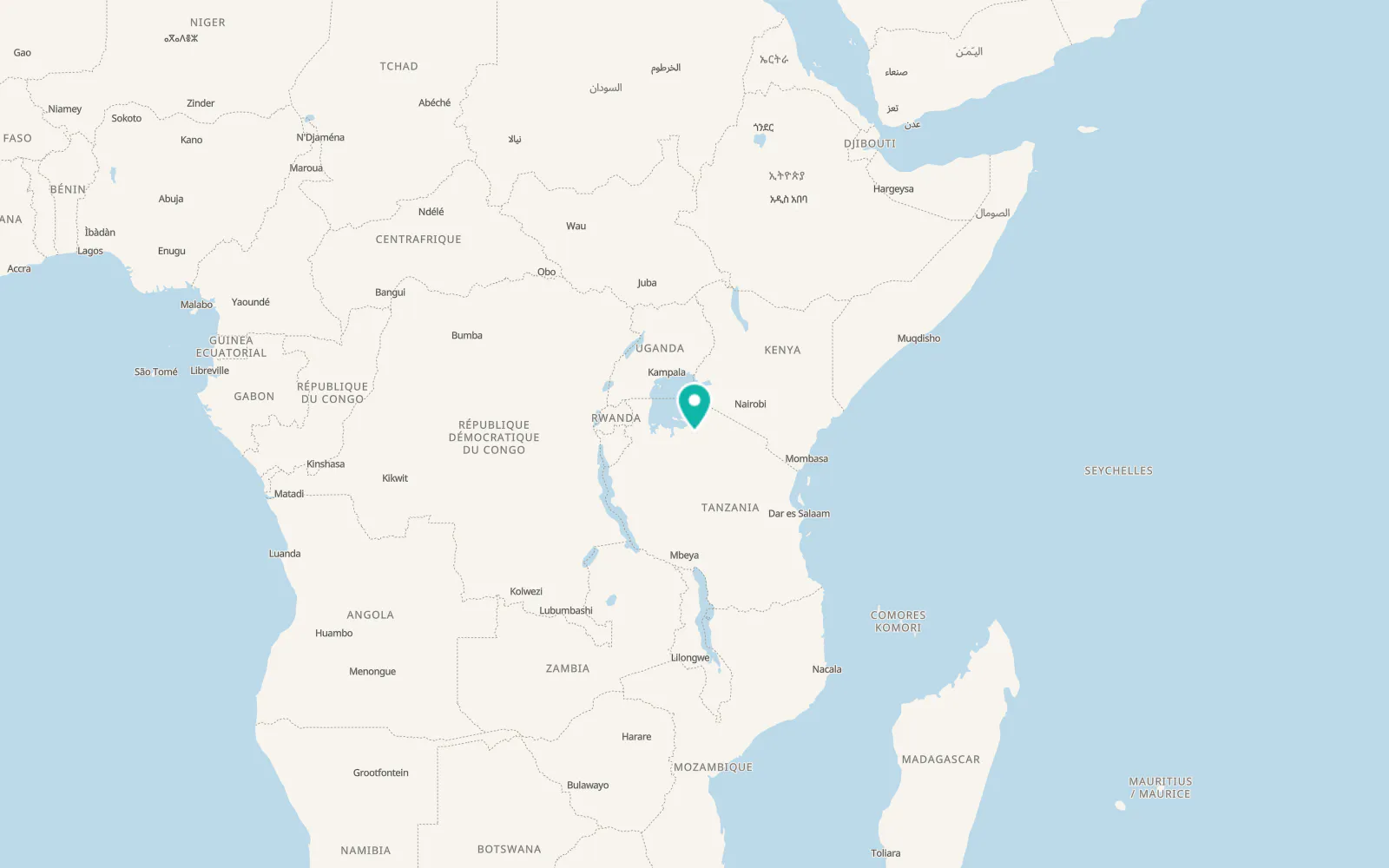 Map of Bariadi