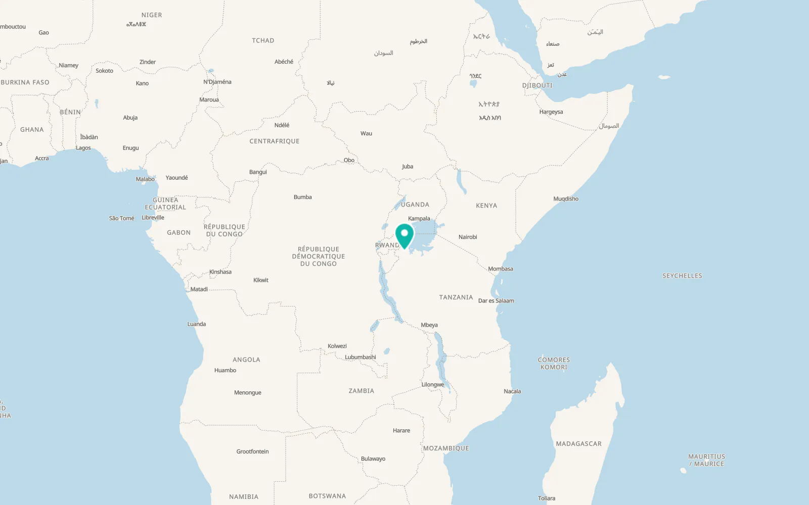 Map of Biharamulo