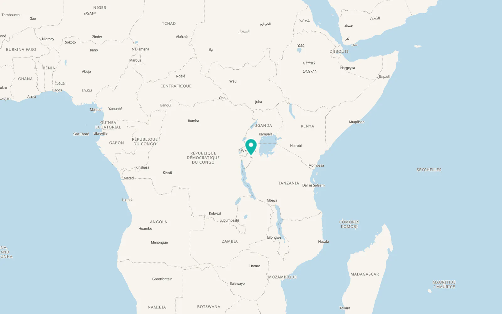 Map of Bugarama