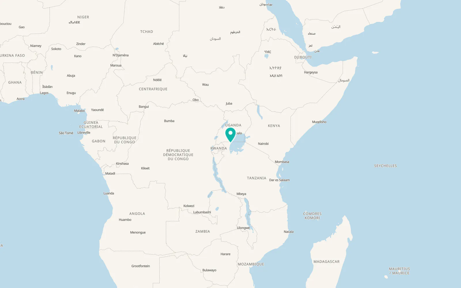 Map of Bukoba