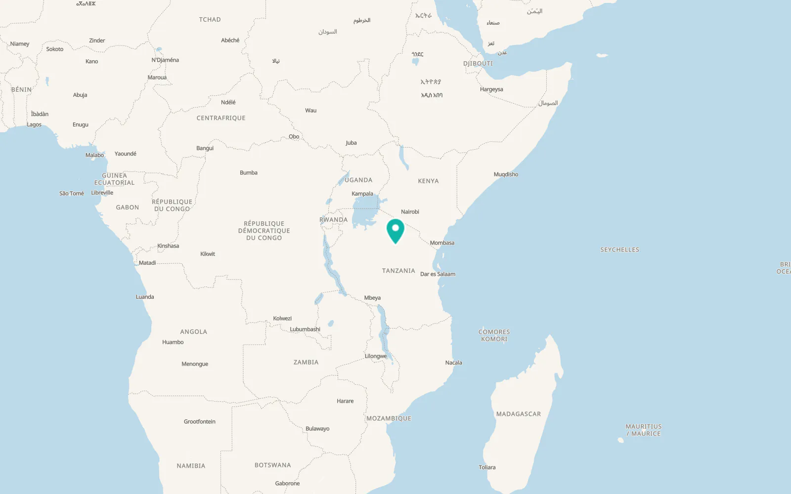 Map of Endasak