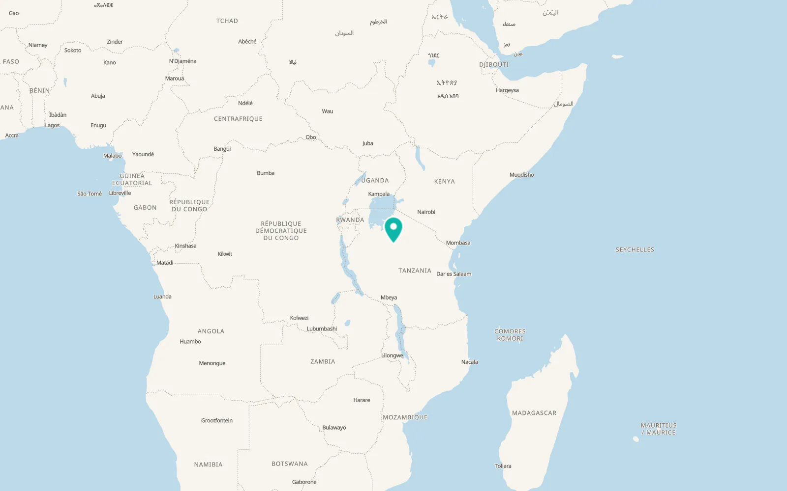 Map of Igunga