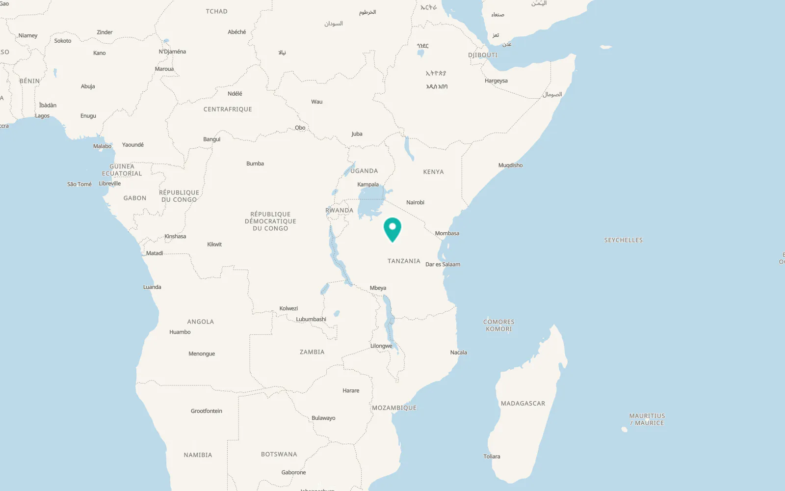 Map of Ikungi