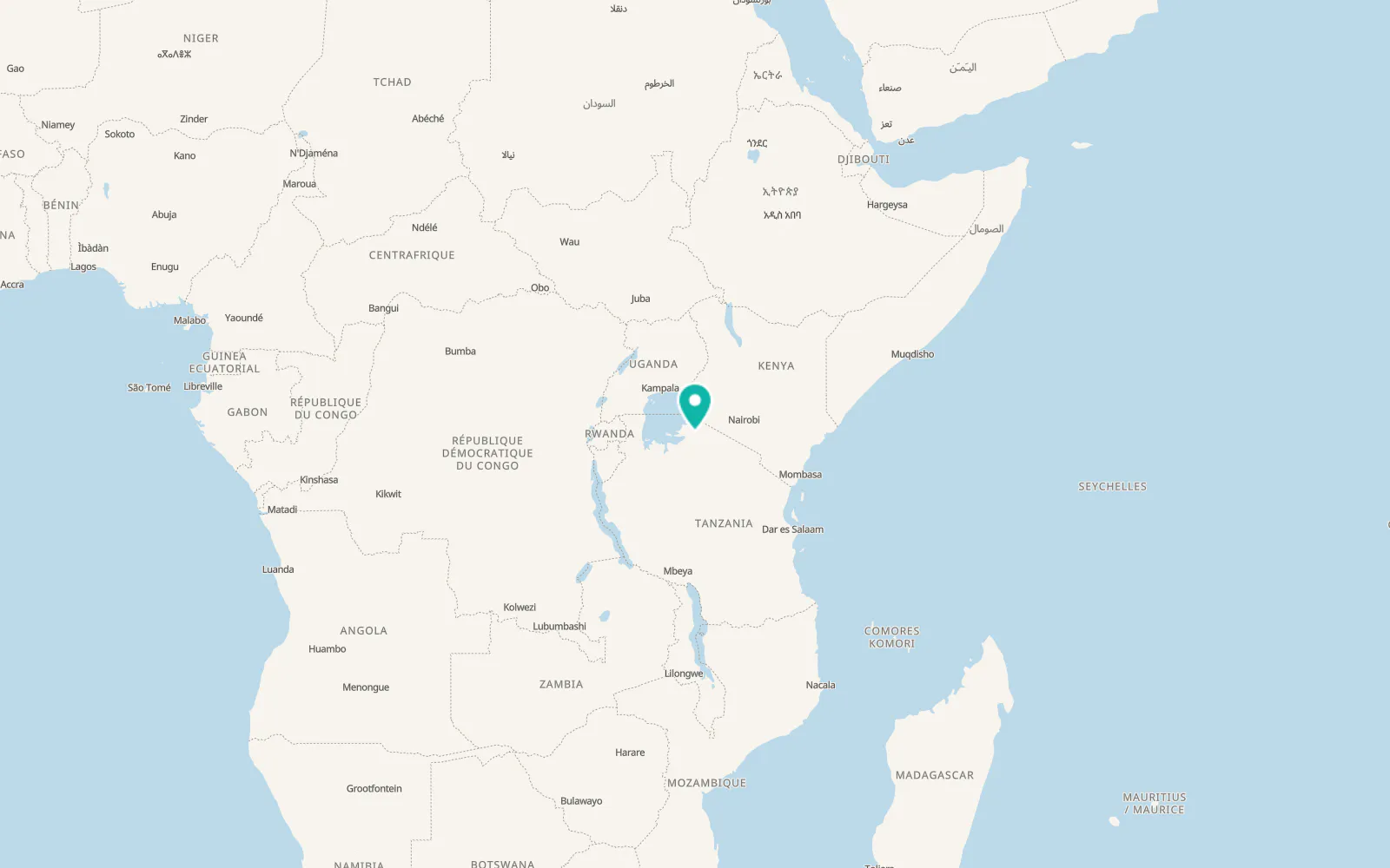 Map of Issenye