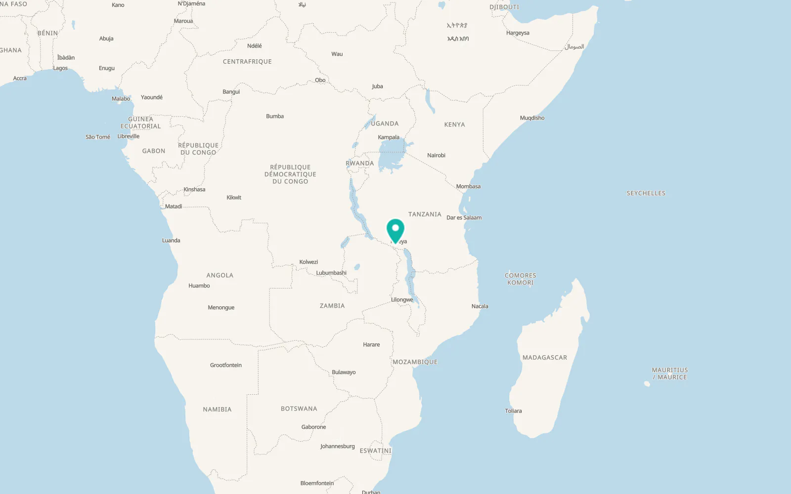 Map of Itumba