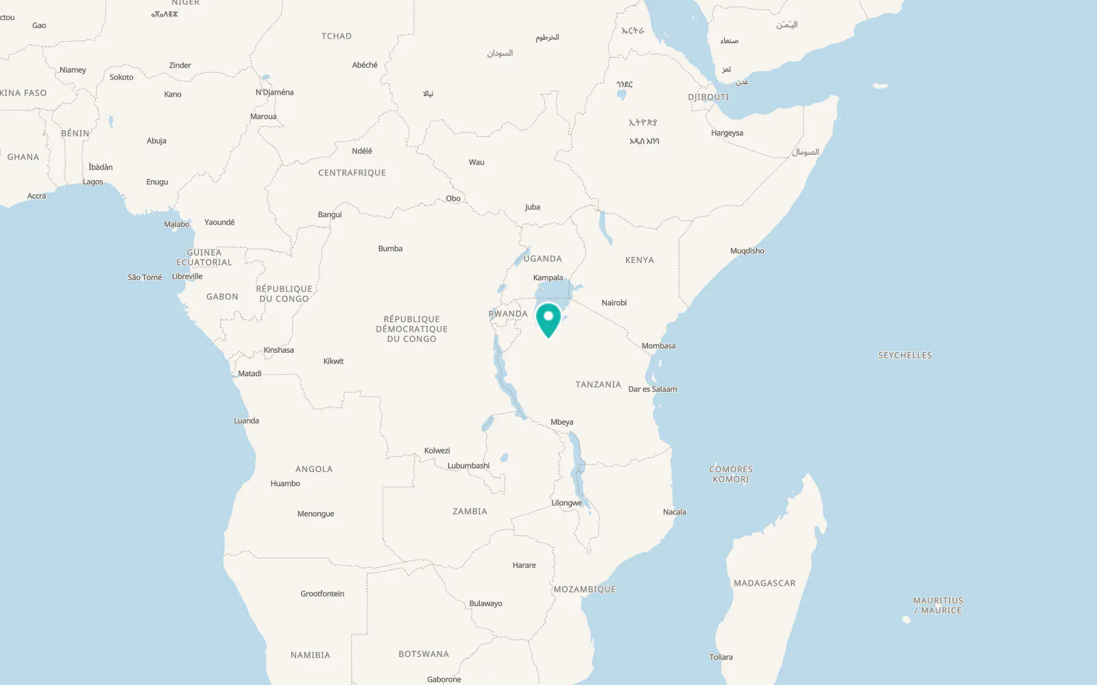 Map of Kahama
