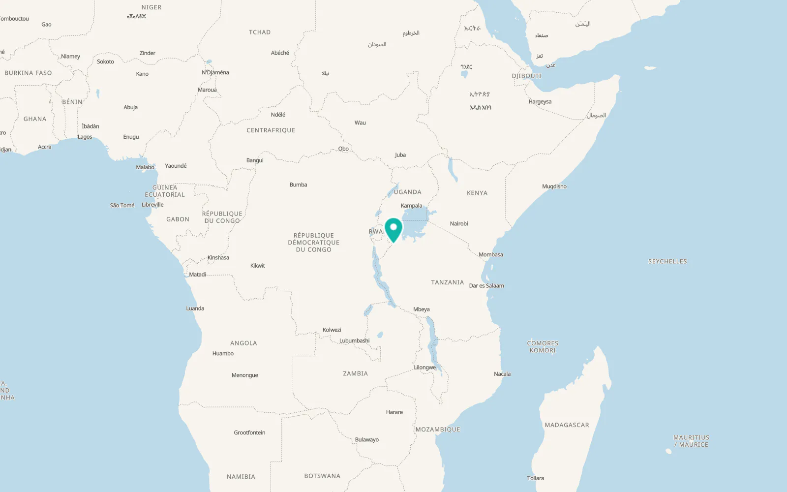Map of Kakonko